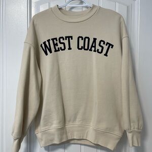 OAK + FORT Beige 'West Coast' Sweatshirt